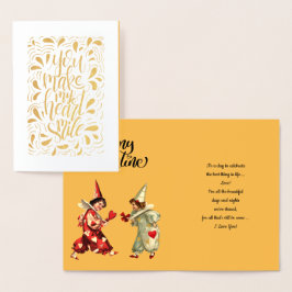 Happy Valentine's Day Luxury Real Foil Card Folienkarte