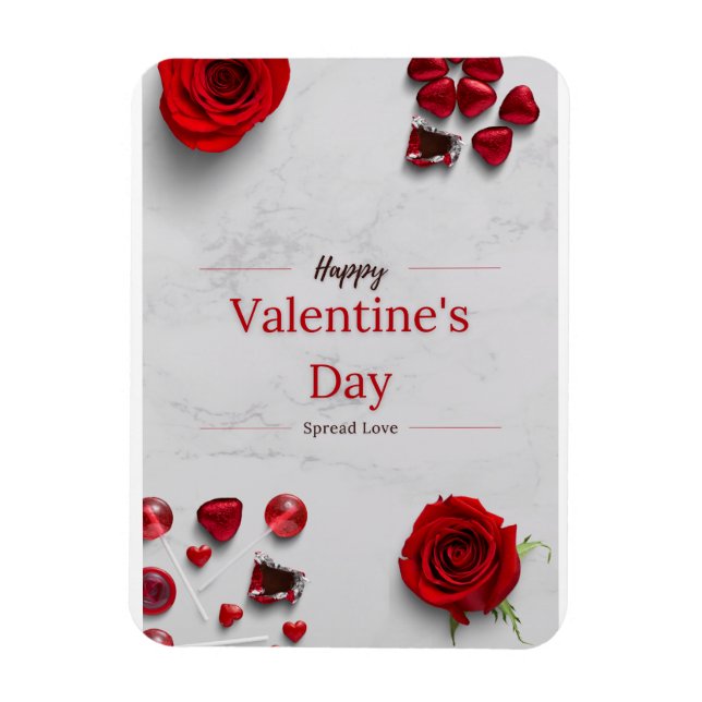 Happy Valentine's Day Magnet (Vertikal)
