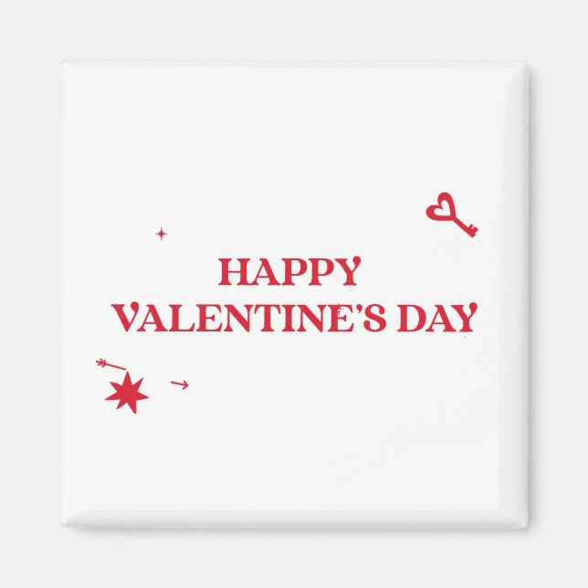 Happy Valentines Day Magnet (Vorne)