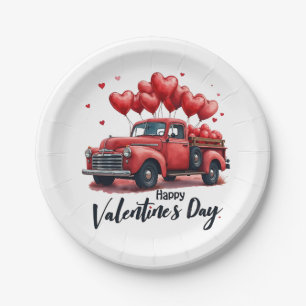 Happy Valentine's Day Matching Paares Outfit Pappteller