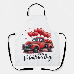 Happy Valentine's Day Matching Paares Outfit Schürze