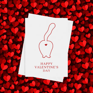 HAPPY VALENTINE'S DAY Me & My Cat Feiertagskarte