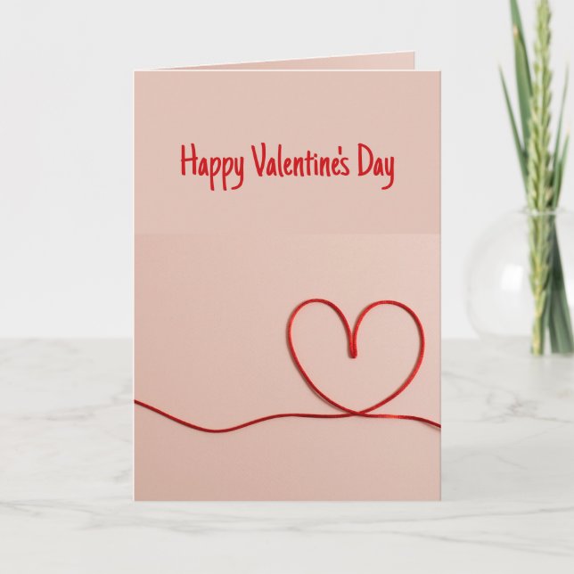 Happy Valentine's Day Mein Herz ist deins Karte (Vorderseite)