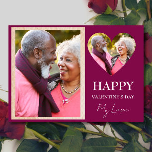 Happy Valentine's Day Meine Liebe Flat Holiday Car Feiertagskarte