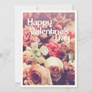 Happy Valentine's Day mit Vintager Blume Bouquet