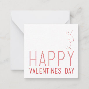 Happy Valentines Day Mitteilungskarte