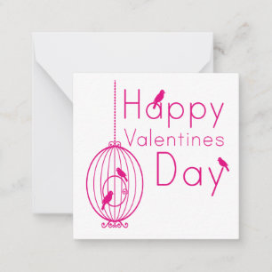 Happy Valentines Day Mitteilungskarte