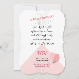 Happy Valentine's Day Modern Design Einladung