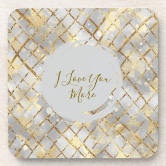 Happy Valentine's Day, Modern, Elegant Luxury  Getränkeuntersetzer