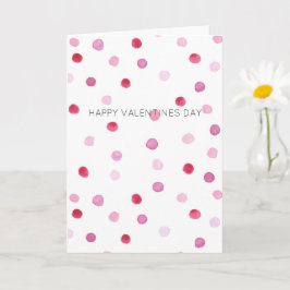 Happy Valentines Day MY LIEBE Pink Polka Dots Swee Karte