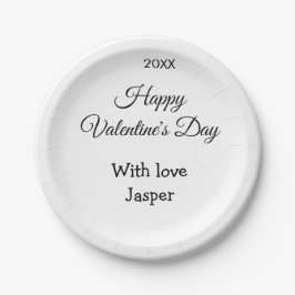 Happy Valentine's day name love simple year stylis Pappteller