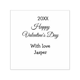 Happy Valentine's day name love simple year stylis Permastempel