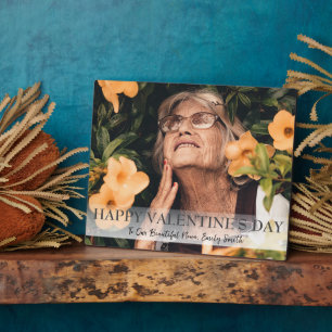 Happy Valentines Day, Nana, Oma simple Foto Fotoplatte
