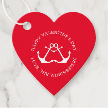 Happy Valentine's Day nautische Anker Brauch Herz