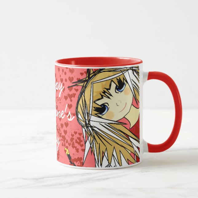 Happy Valentine's Day-Niedlich Girl Tasse (Rechts)