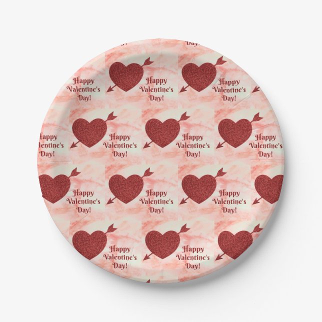 Happy Valentine's Day Paper Tellers Pappteller (Vorderseite)