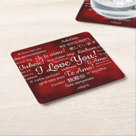 Happy Valentine's Day Paper Untersetzer