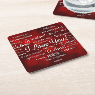 Happy Valentine's Day Paper Untersetzer