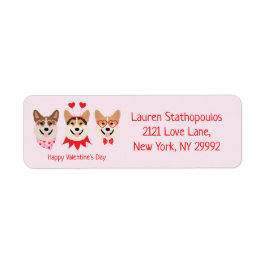 Happy Valentines Day Pembroke Welsh Corgi Hunde
