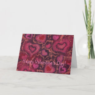 Happy Valentine's Day personalisierbaren Text rot  Feiertagskarte