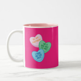 Happy Valentine's Day Pickleball Style-2 Zweifarbige Tasse