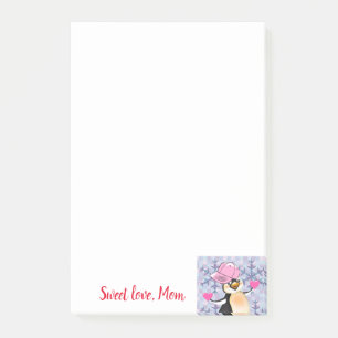 Happy Valentine's Day Pinguin Post it Note Post-it Klebezettel