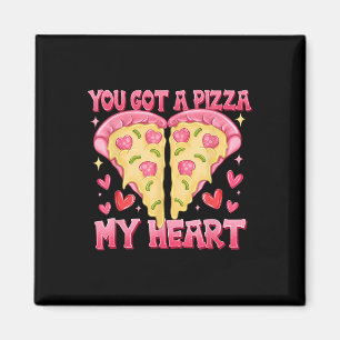 Happy Valentines Day Pizza Lover Sie Got eine Pizz Magnet