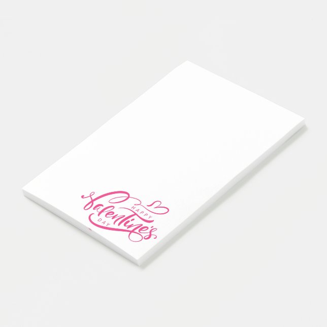 Happy Valentines Day Post-it Klebezettel (angewinkelt)