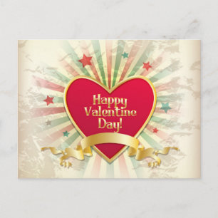 Happy Valentines Day Postcard Feiertagspostkarte