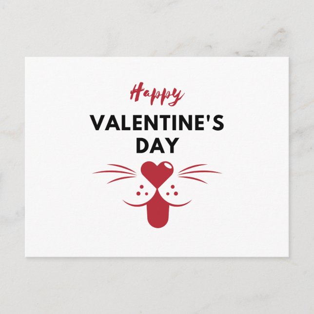 Happy Valentines Day Postcard Postkarte (Vorderseite)