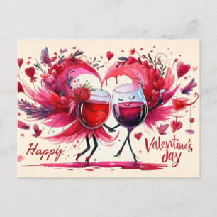 Happy Valentines Day Postcard Postkarte