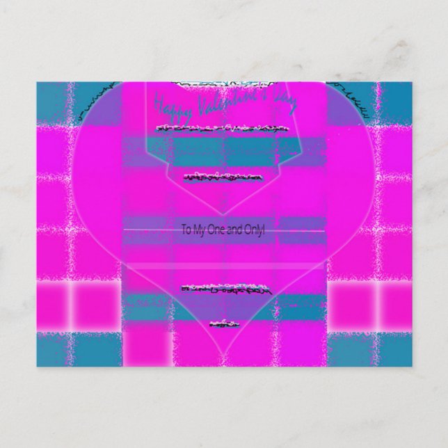 Happy Valentine's Day Postkarte (Vorderseite)