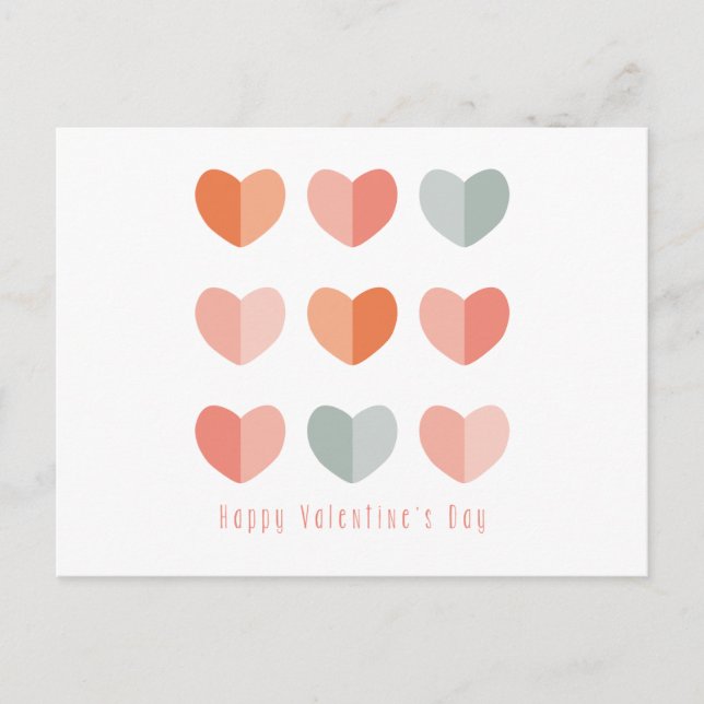 Happy Valentines Day Postkarte (Vorderseite)