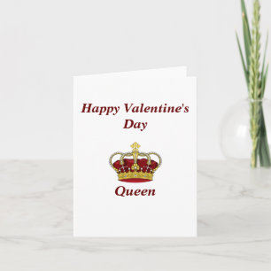 Happy Valentine's Day Queen Karte