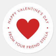 Happy Valentine's Day Red Heart Kid's Niedliche Cu