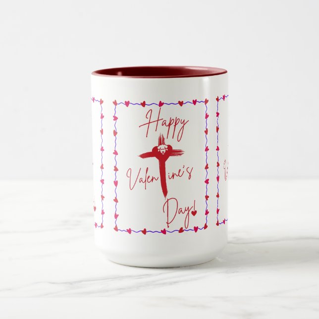 Happy Valentine's Day Red Tasse (Zentrum)