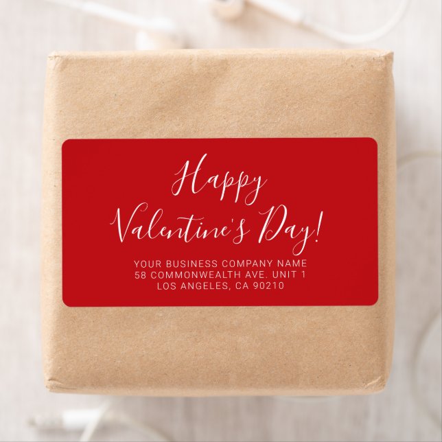 Happy Valentine's Day red white skriptadresse (Insitu)