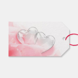 Happy Valentine's Day Romantic Glass Hearts Geschenkanhänger