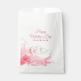 Happy Valentine's Day Romantic Glass Hearts Geschenktütchen