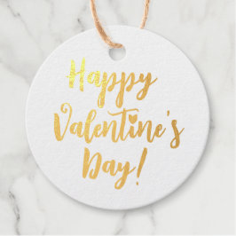 Happy Valentine's Day roten modernen Drehbuchtypog Geschenkanhänger