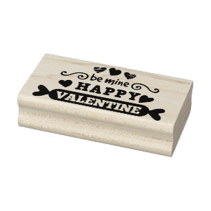 Happy Valentine's Day Rubber Briefmarke Gummistempel