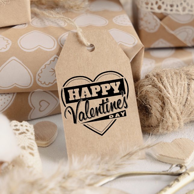 Happy Valentine's Day Rubber Briefmarke Gummistempel (Happy Valentine's Day Rubber Stamp)