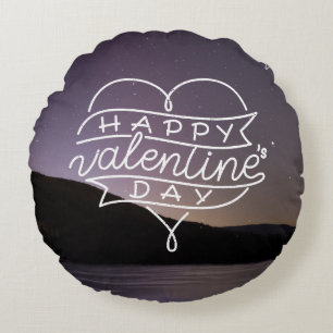 Happy Valentine's Day Rundes Kissen