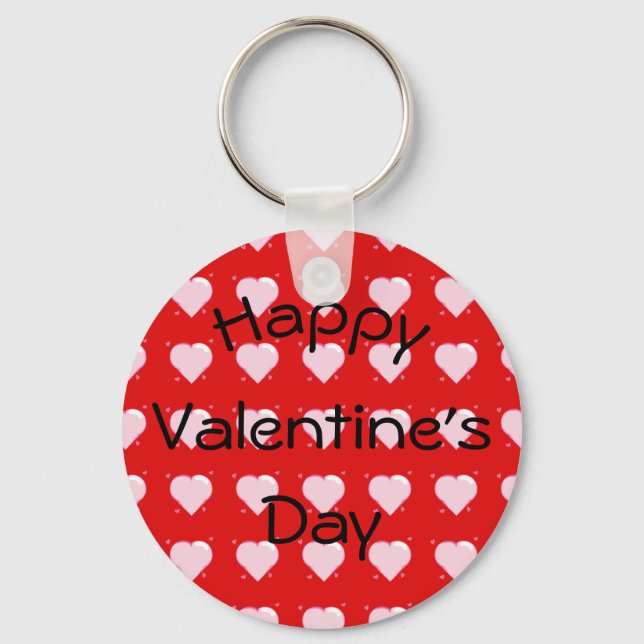 Happy Valentine's Day Schlüsselanhänger (Vorderseite)