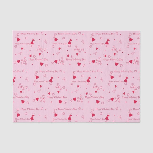 Happy Valentine's Day Seidenpapier (Vorderseite)