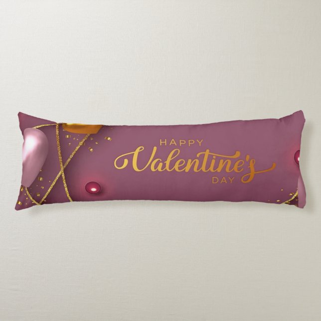 Happy Valentines Day Seitenschläferkissen (Vorderseite)