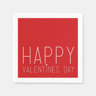Happy Valentines Day Serviette