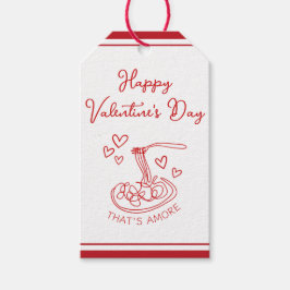 Happy Valentine's Day Simple That's Amore Red Geschenkanhänger