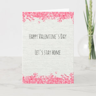 Happy Valentine's Day Social Distancing Quarantine Karte