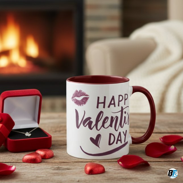 Happy Valentine's Day Special Elegantes Geschenk Tasse (Von Creator hochgeladen)